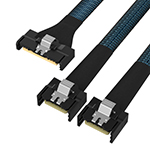 Gen5 MCIO 8X ת 2MCIO 4X Ч���������� Gen5 Mcio 8Xת����