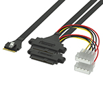 SlimSAS SFF-8654 8iתU.2 2SFF-8639����4P ������Ӳ�̸�����